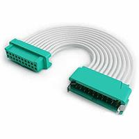 Bộ cáp chữ nhật Bộ cáp Gecko, Đầu đực sang đầu cái (Đầu cái sang đầu đực), không có chốt khóa, cáp trắng 26 AWG, dài 300mm, 3+3 tiếp điểm Harwin G125-MC10605L0-0300F