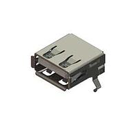 Đầu nối USB Loại A USB Type-A mạ vàng Au góc vuông đuôi PCB vỏ cách điện màu trắng EDAC 690A104-223-020