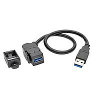 Cáp USB / Cáp IEEE 1394 Cáp mở rộng gắn bảng USB 3.0 góc 1' Tripp Lite U324-001-KPA-BK