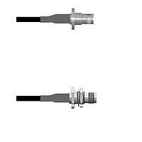 Amphenol Custom Cable Q-0804K0008010i RF Cable Assemblies BNC-SJB/TNC-SJ RG58 10I