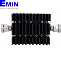 Fairview SA6DFDF100W-30 30 dB Fixed Attenuator 7/16 Female To 7/16 Female Directional Up To 6 GHz Rated To 100 Watts With Black Aluminum Heatsink Body