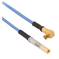 Amphenol SV Microwave FRSMPM-047-S16DSMPS-060 RF Cable Assemblies SMPM R/A F  SMPS (Size 16)   6"Cable
