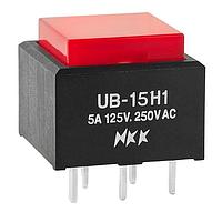 Công tắc nhấn ON(ON) BRT ĐỎ Ag PC NKK Switches UB15SKW035C-CC