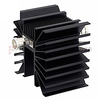 Fairview SA3DFF300W-03 3 dB Fixed Attenuator 7/16 Female To 7/16 Female Directional Up To 3 GHz Rated To 300 Watts With Black Aluminum Heatsink Body