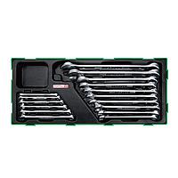 TOPTUL GTB1601 16PCS - 15° Offset Super-Torque Combination Wrench Set
