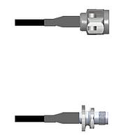 Amphenol Custom Cable Q-2K04S000M012i RF Cable Assemblies N-SP/TNC-SJB LMR24 12I