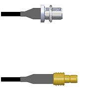 Amphenol Custom Cable Q-1U03L0003048i RF Cable Assemblies N-SJB/SMB-SJ G174 48I