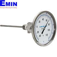 Đồng hồ đo nhiệt độ lưỡng kim có thể điều chỉnh góc Cole parmer EW-90590-84 (-40-50°C; 12”Stem; 5"Dial)