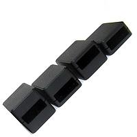 Vỏ USB Mở Rộng ABS Đen Có Nắp Cao New Age Enclosures P3A-090604CU