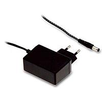 Phích Cắm Cố Định 12W 24V 0.5A EU 2.1x5.5 Cấp Độ VI MEAN WELL SGA12E24-P1J