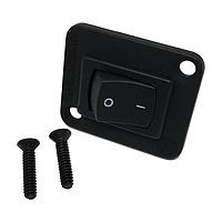 Công tắc gập cong I/O DPDT màu đen Switchcraft EHRRSLBPKG