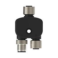 Cáp chia tách Splitter M12F sang đầu nối M12F và M12M; 8 chân, không chống nhiễu, IP67, AWG 22; Dây PUR màu đen, đầu nối thẳng; Chiều dài cáp chia: 0 m Banner Engineering CSB-M1240M1280