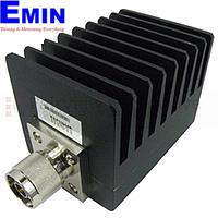 Fairview SA4N508-30 30 dB Fixed Attenuator N Male To N Female Up To 4 GHz Rated To 50 Watts With Black Aluminum Heatsink Body