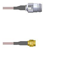 Amphenol Custom Cable Q-2003B0005018i RF Cable Assemblies N-SJ/SMA-SP G316 18I
