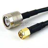 Fairview FMC0203058 SMA Male to TNC Male Cable RG-58 Coax