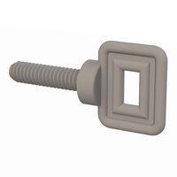 Essentra Components 0125020FHWS100 Thumb Screw Wing Screw, Flat Head, 1/4-20 Thread