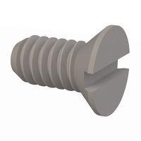 Essentra Components 020080A012 Slotted Countersunk 82 Slotted CSK Screw, #0-80 Thread, 1/8 Lg