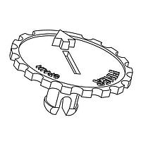 Núm vặn Thumbwheel PT15 HÌNH 4 Không tô màu Amphenol Piher JPEPL5371IN