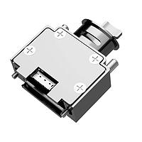 Amphenol Positronic D15000ELNE30/AA Lightweight Aluminum Backshell D, D-Sub Backshell, Machined Aluminum, Top Entry with Tie Wrap, UNC 4-40 captive rotating male jackscrews, RoHS, Size 2