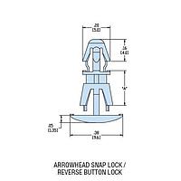 Heyco 10421 PCB Support HLCBSC12-2-08 NAT NYL PCB Support