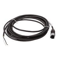 Đầu nối 2 vị trí đơn đầu cuối, dây cáp đúc đơn đầu cuối. TPE đen, sử dụng đầu nối AT04-2P, dài 5 mét Amphenol SINE Systems AT04GY-2P-N-TPE-M5