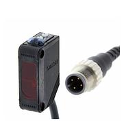 OMRON E3Z-D62 ເຊັນເຊີ Photoelectric ຂະໜາດກະທັດຮັດ (1000 mm, NPN, M12 pigtail, Protective tube cable)