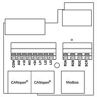 Vỏ bảo vệ cho Tự động hóa Công nghiệp Thẻ tùy chọn CANOPEN ATV312 SCHNEIDER VW3A31208