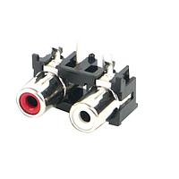 Switchcraft PJRAN2X1U01X PCBマウントジャック 2P RA PHONOジャック 赤/白 RoHS