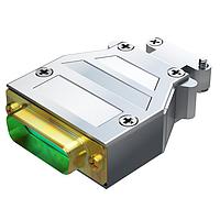 Đầu cắm DSUB 25 chân đực cài LC mạ thiếc Amphenol Positronic RD25M00G0X