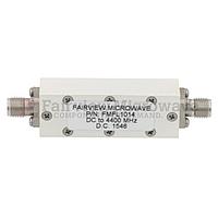 Fairview FMFL1014 低通滤波器采用SMA母连接器，工作频率范围为DC至4.4 GHz