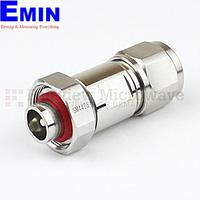 Fairview Microwave SM4426 4.1/9.5 Mini DIN Male to N Male Adapter (6 Ghz, IP67 Mated)