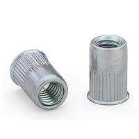 ATLAS AETKS-M5-3.0BZI Rivet Nut Atlas Rivet Nut, Atlas FM, AETK, Thin Head Knurled Round Body, Blind End, Steel, Thread Size - M5,