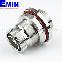 Fairview Microwave  SM4403 Bulkhead 7/16 DIN Female to 7/16 DIN Female  Adapter (6 Ghz, IP67 Mated)