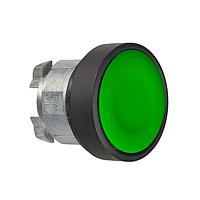SCHNEIDER ZB4BA37 Momentary GREEN FLUSH PUSHBUTTON-BLACK ANODIZED