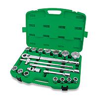 TOPTUL GCAI1902 Professional Grade 3/4" DR. Flank Socket Set (19PCS; 12PT)