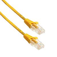 Cáp Cat 6 UTP SLIM CAT6 28AWG MÀU VÀNG 1FT Amphenol Cables on Demand MP-64RJ4528GY-001