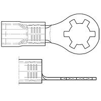 Đầu cos tròn Ring Star 14-16 AWG Molex 19077-0015