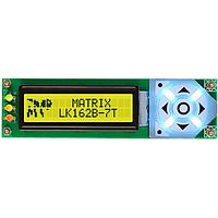 Mô-đun Màn hình Ký tự LCD 16x2 7 phím Màu xám Văn bản với Đèn nền Vàng-Xanh lá Matrix Orbital LK162B-7T