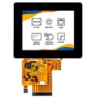 Riverdi RVT35HHTNWC00 TFT LCD 디스플레이 RGB, UxTouch, ILI2132, 에어 본딩, uxTouch, 자외선 차단 잉크