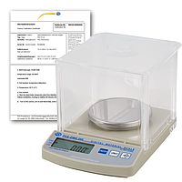 PCE DMS 200-ICA Scale for Paper Basis Weight (0-200 g, 0-20.000 g / m², 0-7,05 oz or 0-589,87 oz / yd², ISO Calibration Certificate)