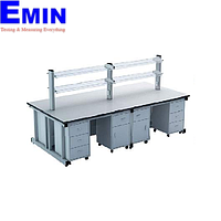 Bàn thí nghiệm trung tâm có giá để đồ Airtech Thelong ATV-BTN-TT-3600X750X800/1500