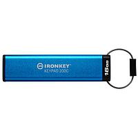 Kingston IKKP200C/16GB USB 3.2 16GB USB-C IronKey 키패드 200C, FIPS 140-3 레벨 3 (대기 중) AES-256