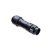 Amphenol LTW BB-04BMMA-QL8APP Standard Circular Connector X-Lok, Standard Size, Plastic, 10A, 04 pins, Male Connector, Male Contact, Straight, Push Lock, Crimp, Field Installable, F5.0 - F10.0mm, IP68