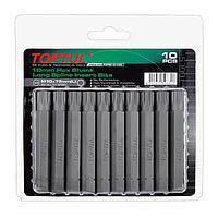 TOPTUL FSFB1205G 10mm Hex Shank Long Spline Insert Bits (10PCS)