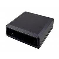 Tiện ích vuông Tiện ích với bảng mặt 4,3 x 4,3 x 1,3 inch - Đen New Age Enclosures S3A-434313F