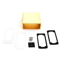 Vỏ hộp PCB Vỏ nhôm đùn màu vàng có nắp nhựa (2 x 4.5 x 4.7 inch) Bud Industries EXN-23357-GDP