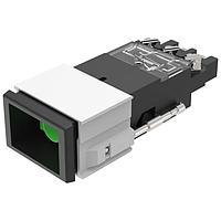 Bộ truyền động công tắc, 21.2 mm x 29.2 mm, Màu đen, Nhựa, 2 C, Nghỉ (a) - Tạm thời, Đầu nối vít EAO 02-692.011