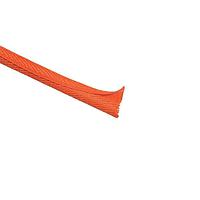 HellermannTyton 170-03233 Spiral Wraps, Sleeves, Tubing & Conduit Braided Sleeving, Woven Convoluted Wrap, 1/2" Dia, PET, Orange, 150.0 ft/reel