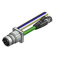 Amphenol CONEC 57-03010 Ethernet Cables / Networking Cables ENP-17-1-FSPST2PEDBU4-V5-45S-RS8.33-2/2/G6/150/034