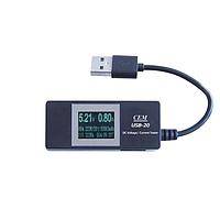 CEM USB-20 DC電圧/電流テスター (3~9V, 0~3A)